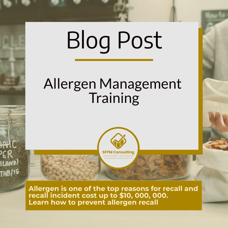 Allergen Management Training by SFPM Consulting