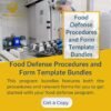 Save time and money with SFPM's Food Defense Procedures and Form Template Bundles - 1