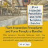 Save time and money with SFPM's Plant Inspection Procedures and Form Template Bundles - 1