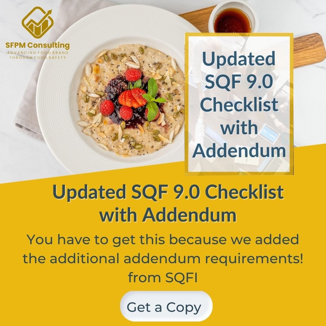 Save time and money with SFPM's Updated SQF 9.0 Checklist with Addendum