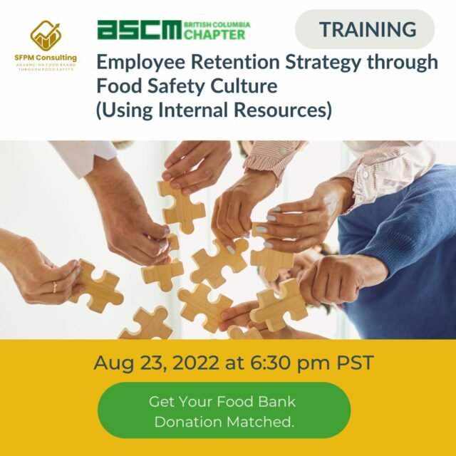 Employee Retention Strategy through Food Safety Culture