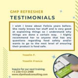 Testimonial from Yoselin F for SFPM's GMP Refresher.jpeg
