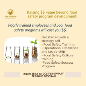 SFPM Consulting helps with food safety training