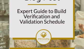 Expert Guide to Build Verification and Validation Schedule by SFPM Consulting