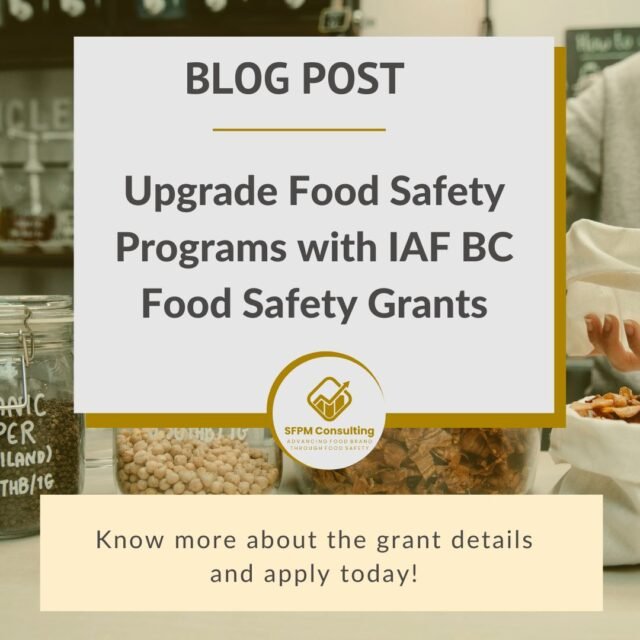 Upgrade food safety programs with iaf food safety grants.